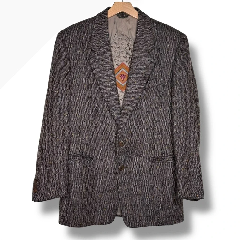 Pal Zileri Made In Italy Virgin Wool Tweed Blazer Sport‎ Coat Jacket Mens S\M
